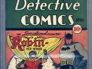 Detective Comics #38 CBCS 6.0 (R) Kane, Robinson, Batman, Origin & 1st App Robin