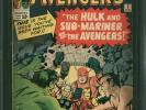 Avengers #3  CGC 3.0 G/VG   FIRST HULK AND SUB-MARINER TEAM-UP