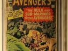 Avengers #3 CGC 1.0 Marvel 1964 1st Hulk & Sub-Mariner; FF, X-Men, Spider-Man