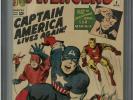 Avengers 4 CGC 3.5 - 1st Silver Age Capt. America (Steve Rogers)
