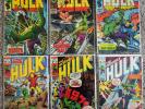 INCREDIBLE HULK LOT OF 6 123 125 126 131 135 142 (2nd VALKYRIE) LEADER IRON MAN