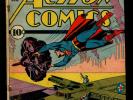 Action Comics #55 VG- Burnley Superman Lois Lane Vigilante Congo Bill Zatara