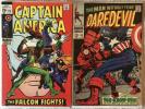 Lot of Marvel Silver Age Keys Daredevil #43 Captain America #118 2nd Falcon L K