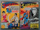 SUPERMAN LOT, DC SILVER AGE COMICS LOT, Vintage 1967, #192 & #194