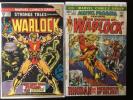 Strange Tales #178 & Marvel Premiere #2 Adam Warlock 1st Magus Low Grade Lot