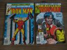 Iron Man #128 1979 MARVEL Demon In A Bottle - The Invincible Iron Man #100 1977