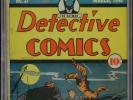1940 DC DETECTIVE COMICS #37 LAST BATMAN SOLO STORY CGC 1.5 UNIVERSAL