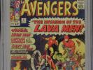 1964 MARVEL AVENGERS #5 STAN LEE JACK KIRBY HULK LAVA MAN CGC 3.0 OW BOX10