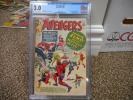 Avengers 6 cgc 3.0 Marvel 1963 1st appearance of Baron Zemo and Masters of Evil