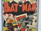 Batman #11 (1942) CGC Graded 4.0   Classic Joker Cover   Bob Kane Art