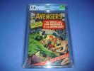 The Avengers #3 CGC 7.0 w/ OW pages from 1964  Iron Man Hulk Thor not CBCS