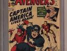 Avengers #4 (CGC 3.5) O/W p; 1st Silver Age app. Captain America; Kirby (c#26413