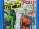 FANTASTIC FOUR  # 12 - (VF-) - 1ST FANTASTIC FOUR/HULK CROSSOVER,THING,TORCH