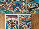 Lot of 5 Iron Man comics - #106, 111, 121, 122, 123 - Apps Avengers Sub-Mariner