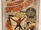 Amazing Spider-man #1 CGC 5.0 - 1st Spiderman Looks Great - 1963