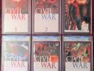 MARVEL COMICS CIVIL WAR #1-5 1 2, 2 Variant, 3 4 5 All CGC 9.8 (NEAR MINT/MINT)