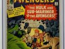 Avengers #3 CGC 2.0 Marvel Comics 1964. First Hulk & Sub-Mariner Team Up.