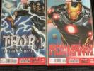 Thor God Of Thunder #1 & Iron Man #1 (2012) Joe Quesada 1:100 VARIANT