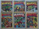 Mighty World of Marvel comic #2, 3, 5, 6, 7, 8 (1972) Generally VG (phil-comics)