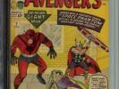 Avengers #2 CGC 5.0 1st App Space Phantom Hulk Leaves Thor Iron Man