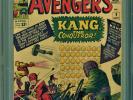 THE AVENGERS #8 CGC 3.0 SIGNED BY STAN LEE 1ST APP KANG THE CONQUERER KIRBY
