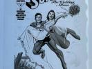 Production Art SUPERMAN The Wedding Album #1 cover, JOHN BYRNE art, 11x17