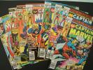Bundle lot of 8 Captain Marvel comics (1968) 25 34 53 54 55 56 57 & Ms Marvel 14