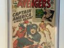 Avengers #4 CGC 3.5 Off White Pages Cents Copy Pristine Case
