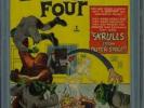 Fantastic Four #2 CGC 5.0 OW-W 1st-Skrulls-2nd-Fantastic-Four-Marvel-1962