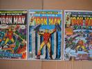 IRON MAN #58, 100, and 123 (Comic Book Lot of 3) BRONZE - KEY BOOKS Great Value