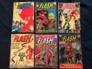 THE FLASH Silver Age Lot of 6 Comics: #138,158,164,177,179 & 204, Average G+
