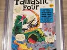 MARVEL MILESTONE FANTASTIC FOUR 1 SIGNED BY STAN LEE WITH COA RARE Jack KIRBY