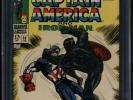 Tales of Suspense #98 Marvel Comics CGC FN Plus Cap America vs Black Panther