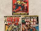 1972-73  LUKE CAGE HERO FOR HIRE 1 2 3 Marvel comics 3 issue lot