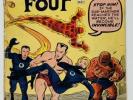 Fantastic Four #4 Marvel 1962. First Sub-Mariner Silver Age App. Pin-up Missing