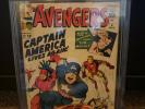 Avengers 4 CGC 3.5 first silver age Captain America