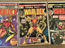 Warlock Set  Marvel Strange Tales 178 & 179 & Warlock 9 Jim Starlin Art