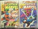 CAPTAIN MARVEL (4-Book) Comic LOT w #43, 57, 58, 61 (1976-1979 | Marvel) Bronze