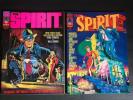 The SPIRIT #1 & 2 Warren Magazine Will Eisner 1974 Richard Corben Color Sections