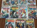 Iron Man Comic Lot - 101,102, 122-129, King-Sized 4 (1977)