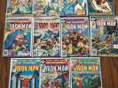 Iron Man Comic Lot - 54,65,70,71,90,91,96,98-100, King Size 3 (1973)