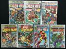 IRON MAN Lot of 7 Marvel Comic Books - #82 84 89 103 112 126 132