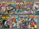 Invincible Iron Man LOT of 9 comics #120 - #128 - most in NM range - Uncertified