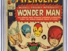 E033. AVENGERS #9 by Marvel CGC 3.0 GD/VG (1964) Origin & 1st App. of WONDER MAN