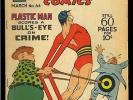 Police Comics #64 Golden Age The Spirit, Plastic Man Quality Comic 1947 VG