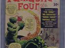 Fantastic Four #1 Marvel 1961 CGC 5.0 (VG/FINE) Origin/1st app Fantastic Four