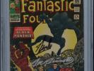 Fantastic Four 52 CGC 4.0 SS Stan Lee & Joe Sinnott black panther 1
