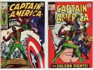 1969 CAPTAIN AMERICA 109 - 121 VF/NM : 117 & 118 1st & 2nd APPEARANCE of FALCON