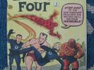 FANTASTIC FOUR #4 1962 1ST S.A. APP SUB-MARINER COVERLESS & INCOMPLETE(0.1}